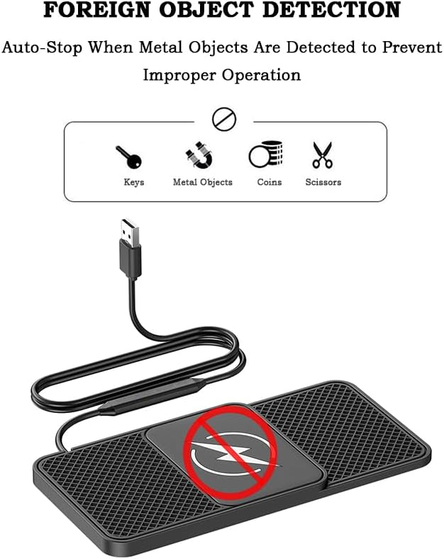 Car Charger for Ford Ranger 2024-2025, 20W Fast Charging Pad for Phones, Plug & Play Cord-Free Charging Pad with Step Design for Commutes Home Travel Use,B USB 30cm