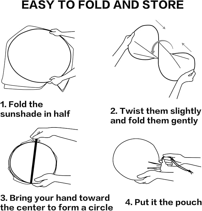 Bloody Handprints Car Windshield Sun Shade Foldable Sunshade Front Window Cover Sun Visor Protector Accessories (59x27.5 inches)