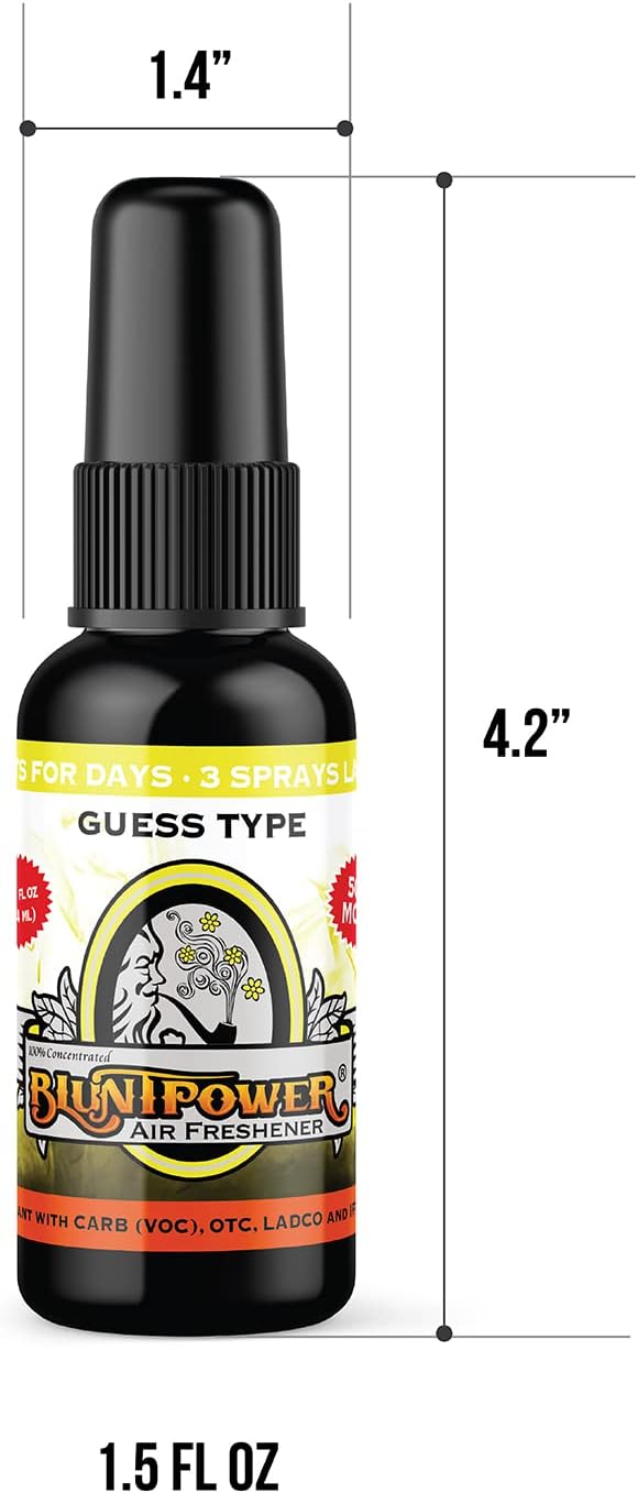BluntPower (Apple, Mango & Berry, 3 Pack) Concentrated Air Freshener - Premium Oil Based Air Freshener Spray For Home & Car - Long-Lasting Bathroom Spray, Car Freshener, & Odor Eliminator Spray
