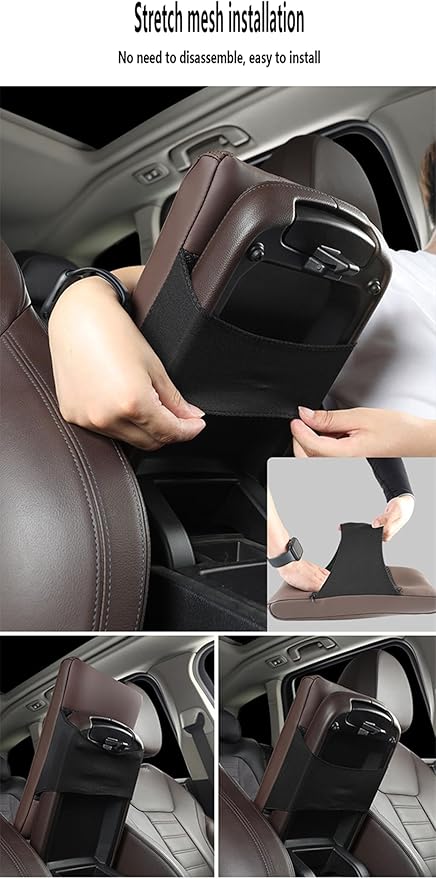 Car Armrest Cover Pad for Lexus LS LS400 LS430 LS460 LS500 LS500h LS600h Premium Leather Center Console Armrest Cushion Pad Anti-Scratch Waterproof Auto Interior Accessories White Style