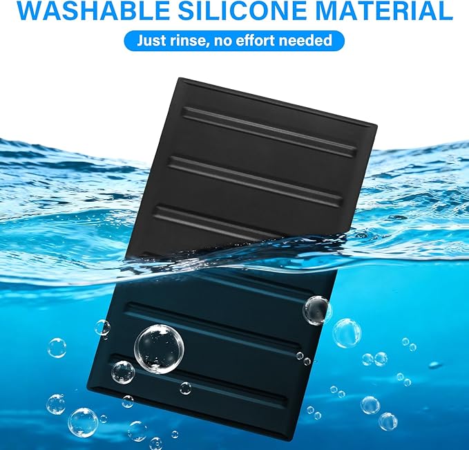 Center Console Tray Liner for 2022-2025 2026 Toyota Tundra Accessories (Only fits Platinum, 1794, TRD PRO, Capstone) & 2023-2025 2026 Sequoia Console Organizer Liner Anti-Slip Silicone Mat Pad 2 Pcs