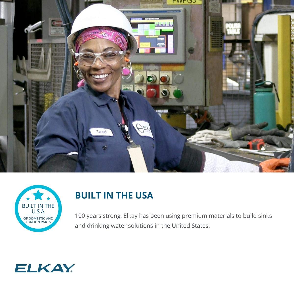 Elkay EZO8 8 GPH ADA Wall Mount Single Level Hands Free Water Cooler - Stainless Steel