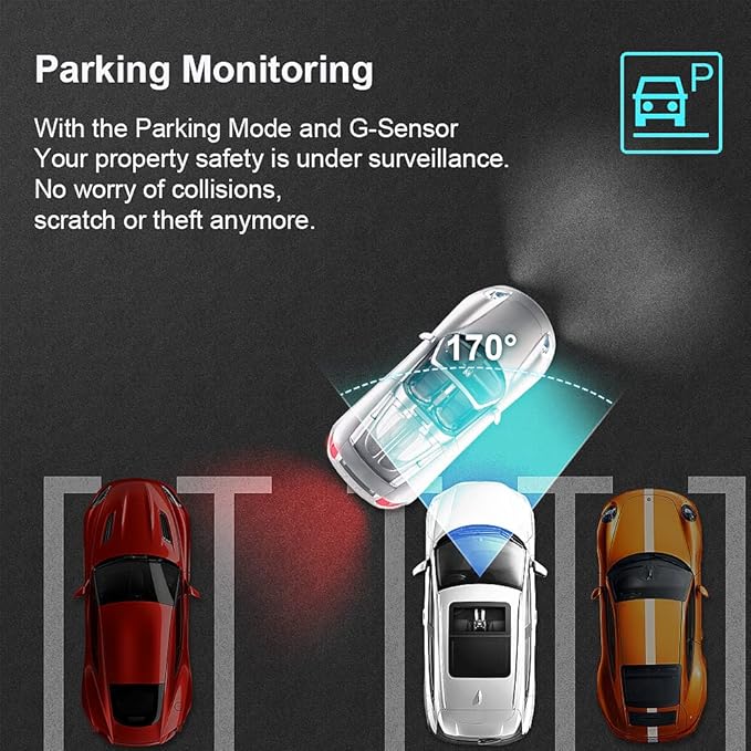 Fitcamx 4K Dual Dash Cam Adapts for Porsche 911 992 Cayenne 9YA 9Y0 9Y3 Panamera 971 Taycan (Model A), OEM Look, Front 2160P+Rear 1080 HD Video, WiFi & APP, Loop Recording, Parking Sensor, 128GB Card