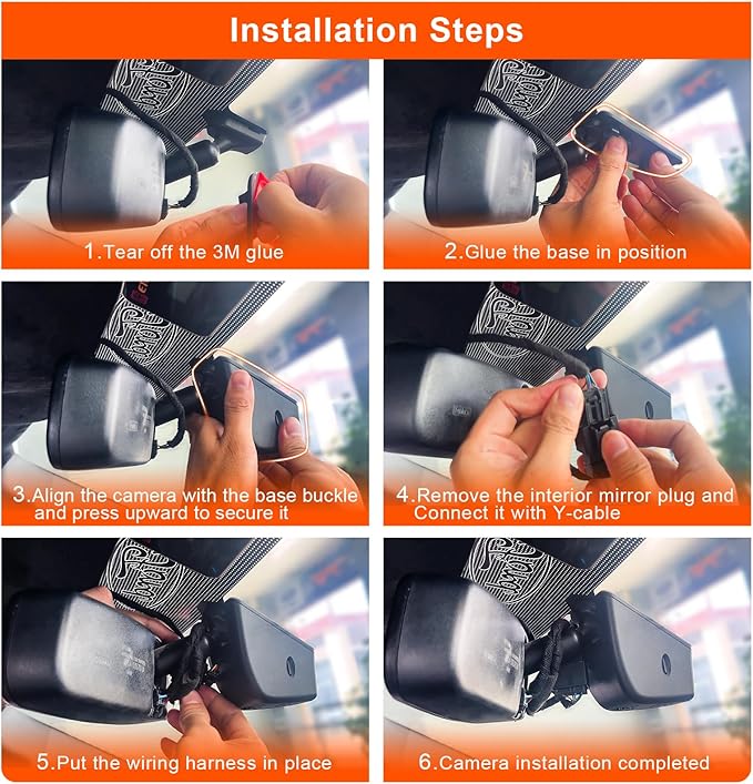 Mangoal 4K Dash Cam Custom for Ford Explorer U502 2011-2019, Base XLT ST_Line Limited Timberline Platinum King Ran(Model B), UHD 2160P Video, WiFi & App, 64GB Card