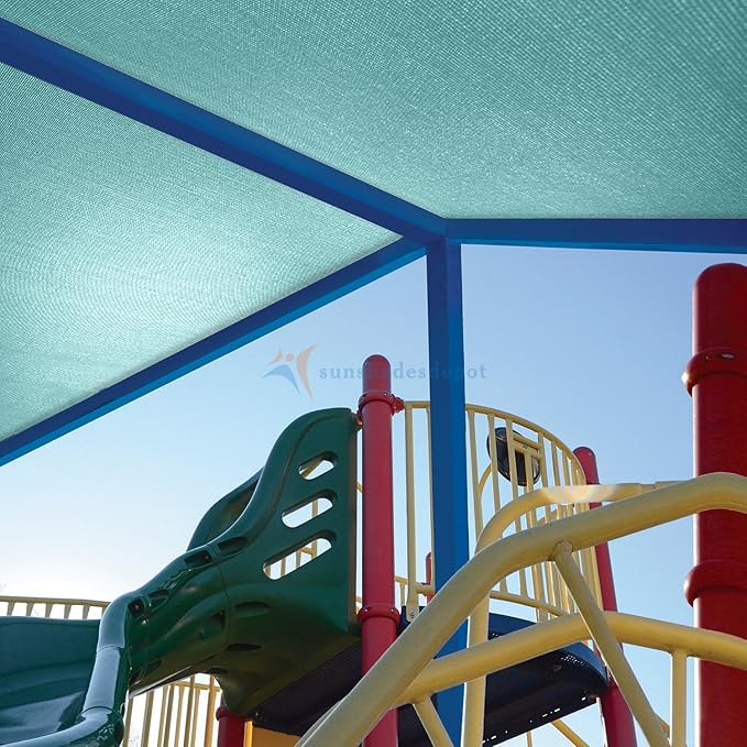 TANG Sun Shade Fabric Roll 8'x88' Shade Cloth for Garden Turquoise Green HDPE Mesh Shading Pergola Cover Replacement Canopy, 95% Blockage Sunshades for Outdoor Patio Backyard Plant