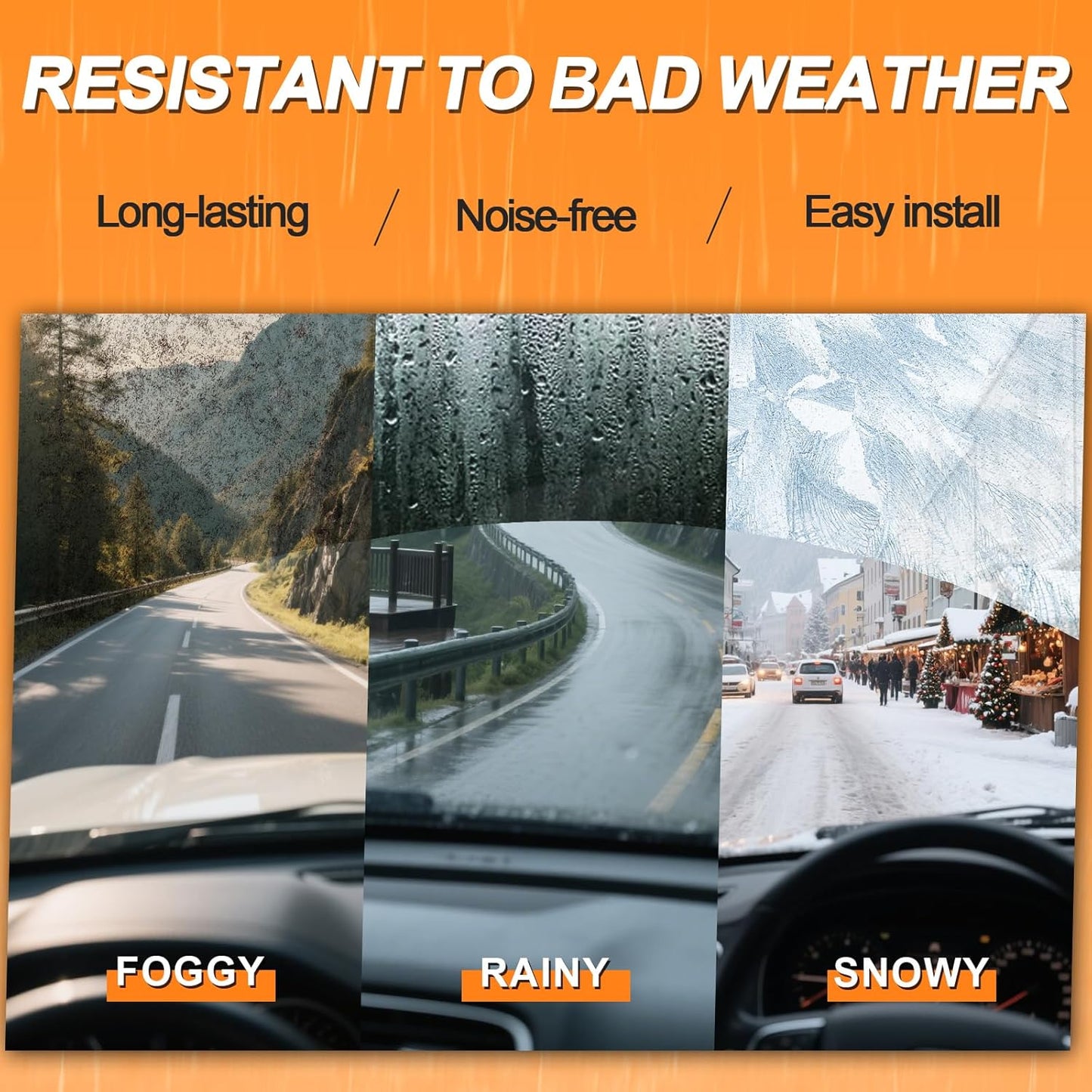 HULADAED® 28'' 20''16'' Windshield Wipers Replacement for Toyota Sienna 2020-2011,Silicone Front Rear Wiper blades for MY Car-All Weather & Quiet(3 PACK)
