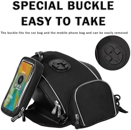Motorcycle Tank Bag for Honda NT1100 NT 1100, Magnetic & Strap Mount Tank Bag for Motorcycles, Motorcycle Touring Navigation Luggage Bag Tank Bags,A Strap
