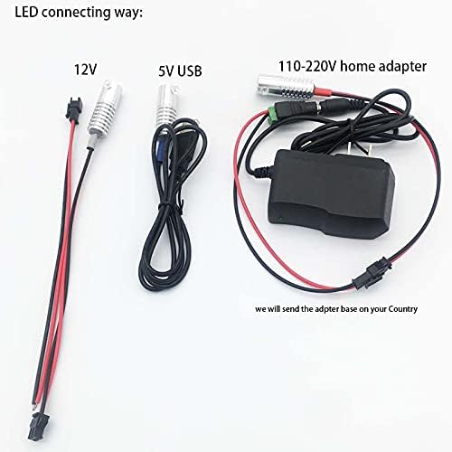 2mm 5meters Car Home LED Ambient Plastic Optic Fiber Light Source Kit Tool Free (12V,Purple)