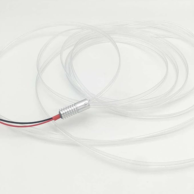 3m/9.8ft 5m/16ft Car Home LED Strip Ambient Light 2mm Plastic Optic Fiber Cable Skirt Tube Kit with 12V LED Light Source Illuminator (Ice Blue,3m/9.8ft)
