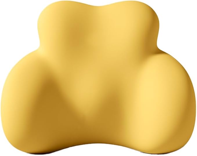 Car Lumbar Support Pillow for Dodge Durango 2021-2021 2022 2023 2024 Memory Foam Back Support Cushion Breathable Car Seat Lumbar Pad Accessories,Yellow