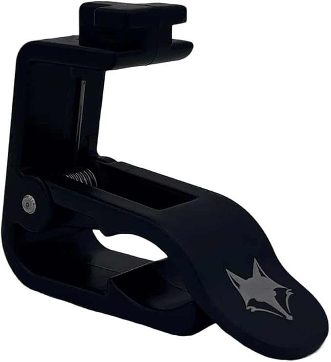 Desert Fox Golf Phone Caddy + Cigar Holder – Adjustable Golf Cart Phone Mount with Secure Cigar Clip – Hands-Free GPS & Golf App Access – Fits All Phones & Cigars (Blue)
