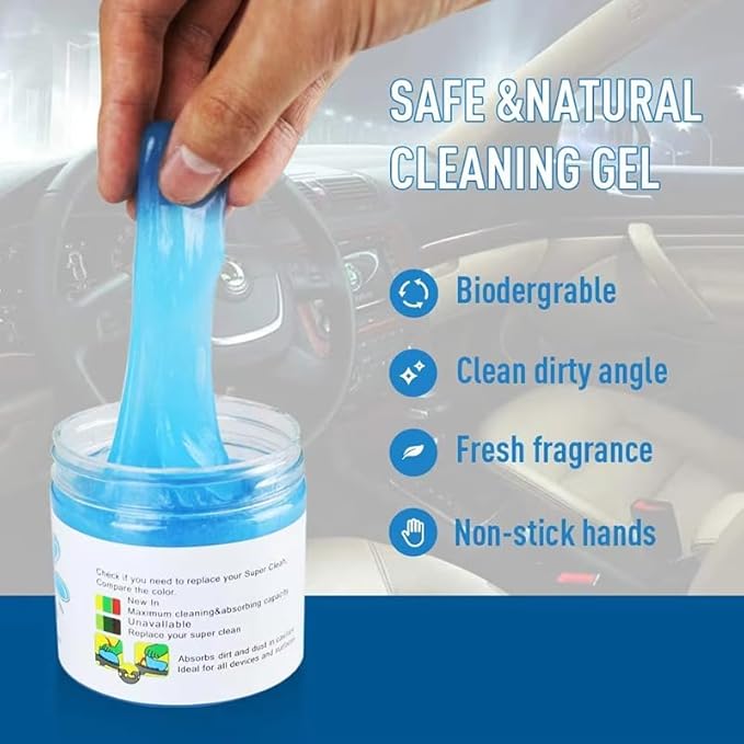 Car Cleaning Gel Compatible with Mercedes Benz CLE, 200g Detailing Putty for Auto Vents, Dashboard, Cup Holders - Reusable Multifunctional Dust Remover,200g*2