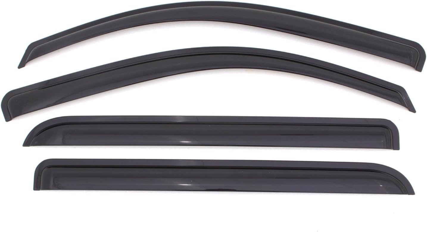 KPY Window Visor Compatible with Toyota Prius 2010-2015 (Excludes Prius V & Prius C), 4PC Rain Guard Side Window Vent Deflectors Tape-On Style, 2010 2011 2012 2013 2014 2015