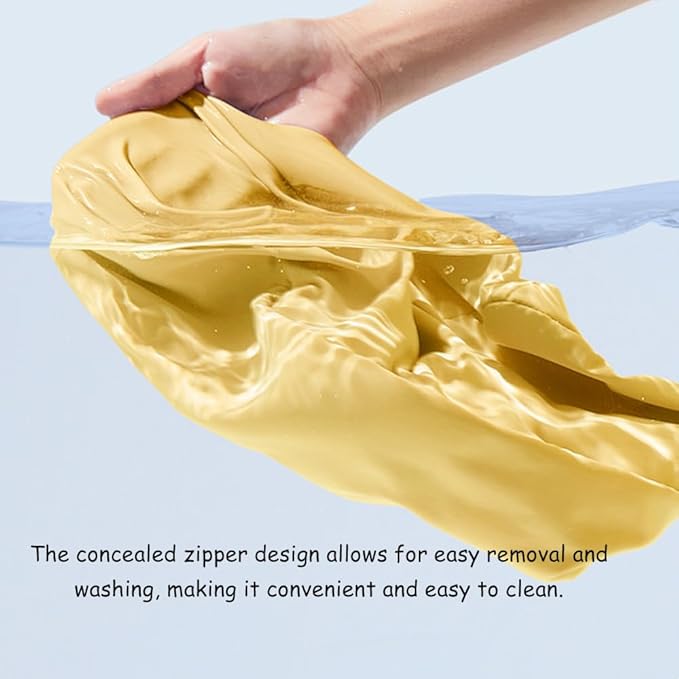 Car Lumbar Support Pillow for Honda e:Ny1 2023 2024 2025 2026 Memory Foam Back Support Cushion Breathable Car Seat Lumbar Pad Accessories,Yellow