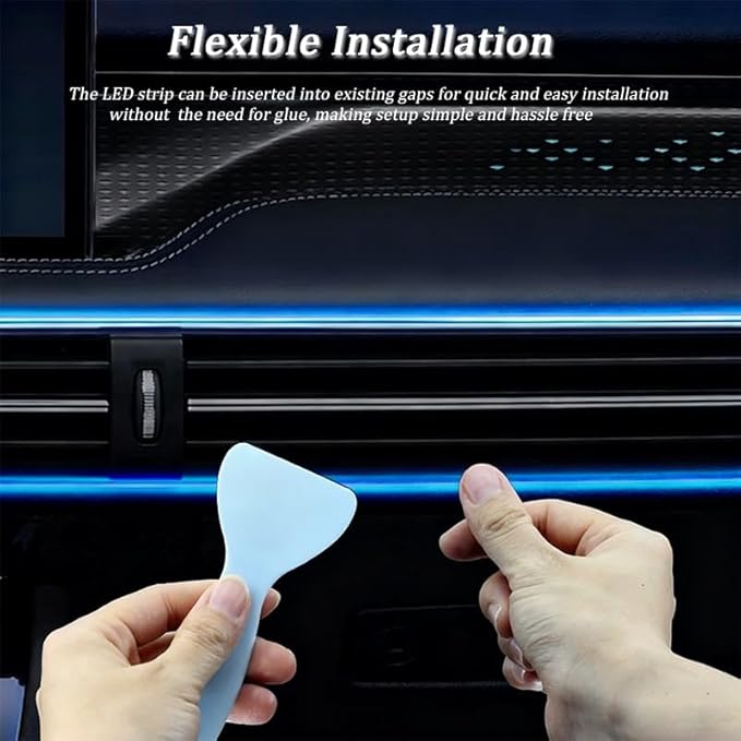 Car LED Lights Interior for Infiniti FX50 2014–2017, 6 in 1 Ambient Lighting Kit with Remote Control, Car USB LED Strip Lights with Sync to Music, for Cars Trucks SUVs, 8m
