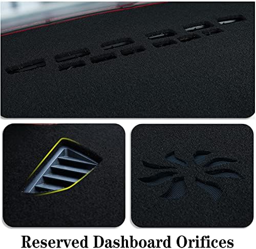 Dash Covers Mat for Jeep Compass 2022-2023,Polyester Car Dash Board Cover,Dashboard Protecter Cover,Car Dash Board Cover Pad,Red