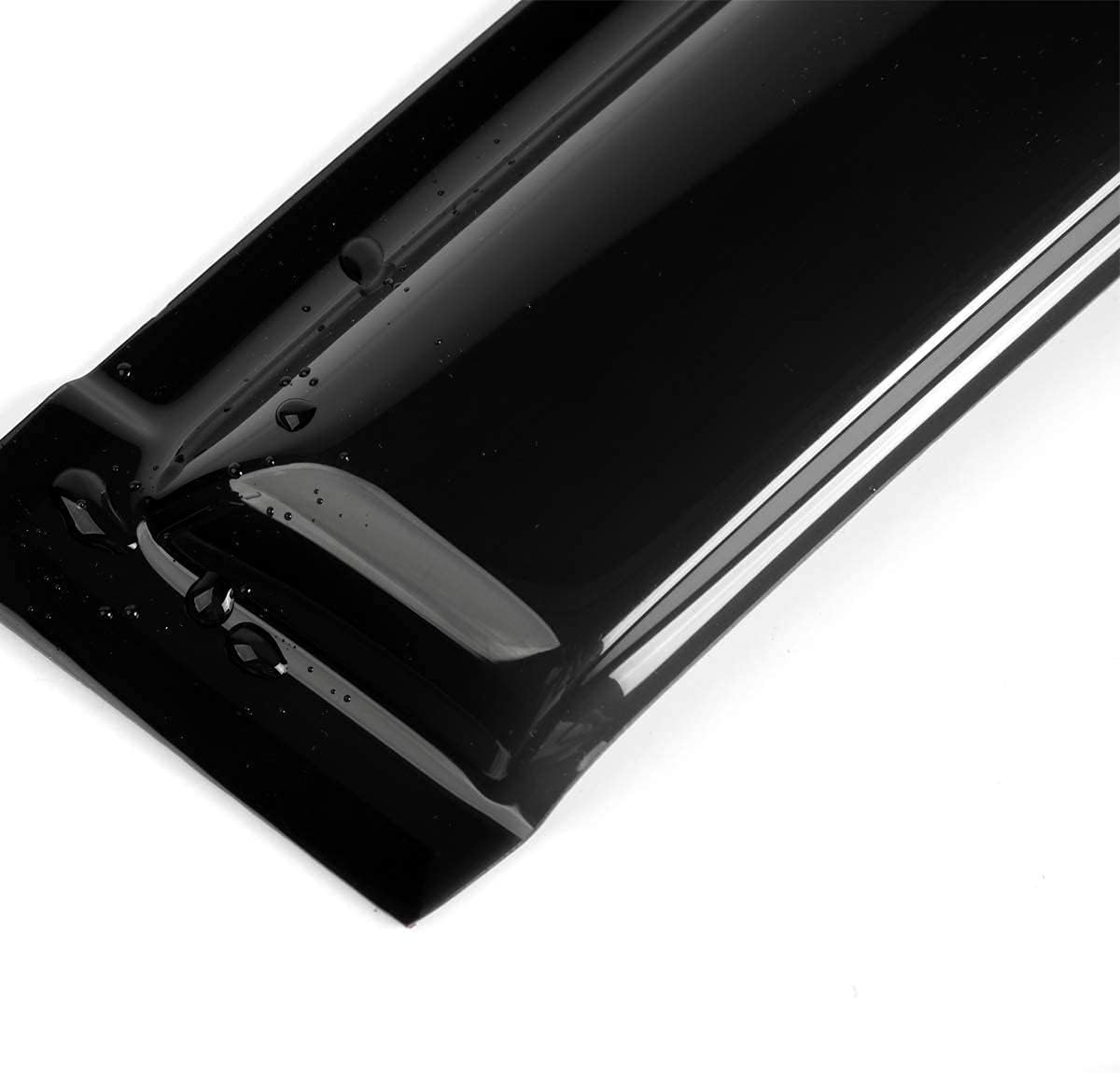 94642 Side Window Wind Vent Deflector,4pcs Outside Mount Style Nice Sun Rain Guards Set,Dark Smoke Window Visors fit for 2011-2020 Mitsubishi Outlander