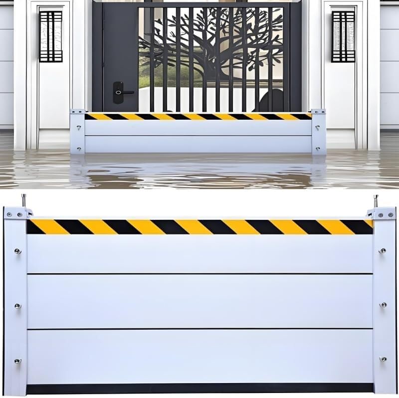 Flood Barriers for Home Exterior,Aluminum Alloy Outdoor Garage Doors Water Barriers for Flooding(H47.2Inch,L3.5FT)