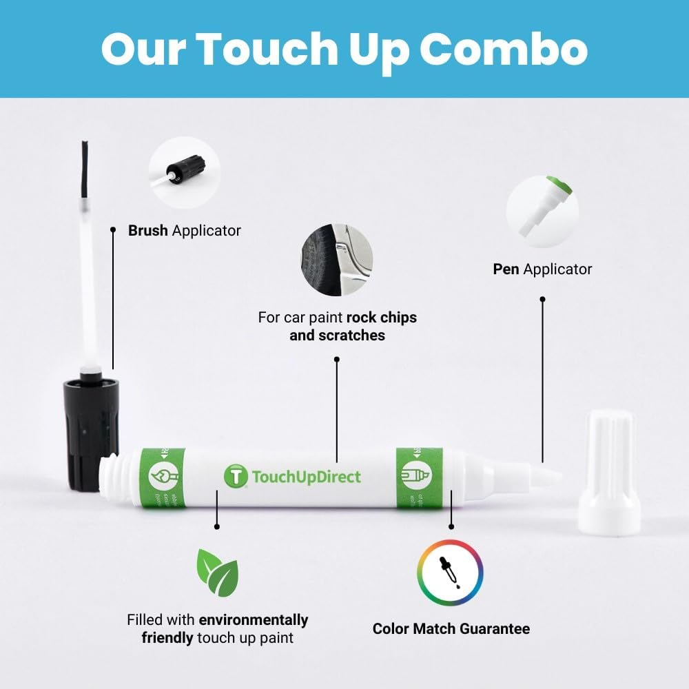 TouchUpDirect 1F7 Classic Silver Metallic Compatible with Toyota Exact Match Touch Up Paint Combo - Preferred Kit