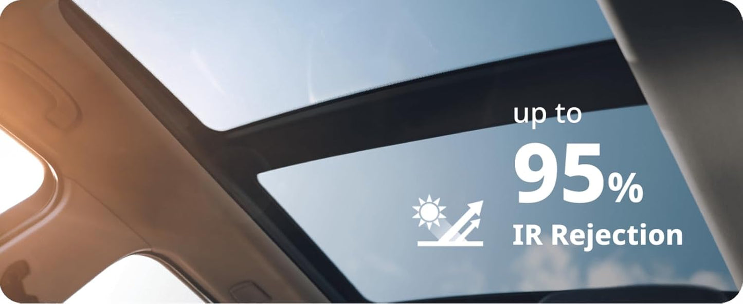 Nano Ceramic Window Tint Film for Cars - 2 Ply Scratch Resistant with Heat Control and UV/IR Rejection (50% VLT, 60inx100ft), OWFCR-10006