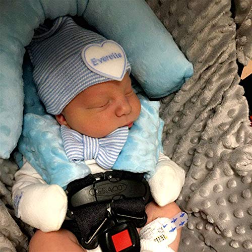 Baby Infant Head and Neck Support Pillow with Seat Belt for Car Seat -Extra Soft 3-in-1 Toddler Car Seat Insert Pad for Car Seats Water Pink