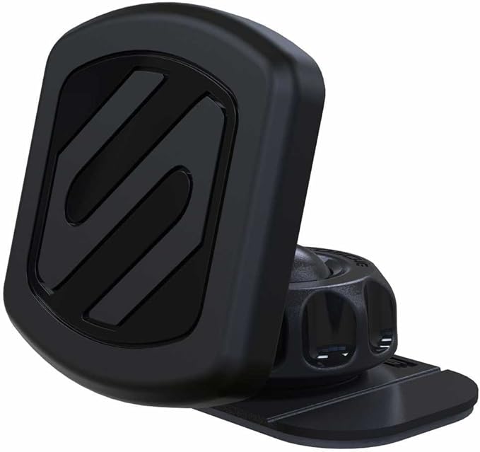 Scosche MAGDMB MagicMount Magnetic Phone Mount for Car, Dashboard Cell Phone Holder with 360° Adjustable Magnet Head, Universal Phone Stand for Car Compatible with iPhone, Samsung, and All Devices