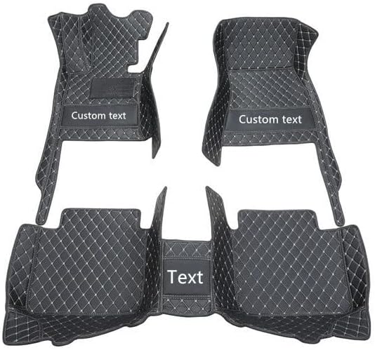 Custom Floor Mats for Cars fit 95% Sedan SUV Sports Car Full Coverage All Weather Men Women Pads Protection Non-Slip Leather Floor Liners (Blue)