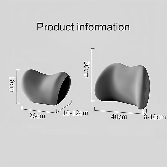 Car Back Support Neck Pillow for Ford F-250 2000-2024, Comfortable Soft Car Seat Headrest Neck Rest Cushion Lumbar Support Pillow with Adjustable Strap, Brown