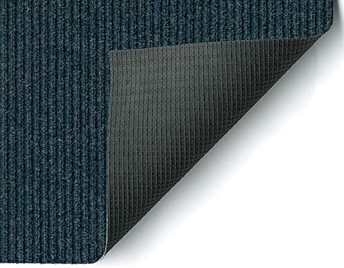 KOECKRITZ Heavy Duty Durable All Weather Indoor/Outdoor Non Slip Entrance Mat Rugs and Runners for Office Business Building Home Garage Front Door (3' x 12', Blue)