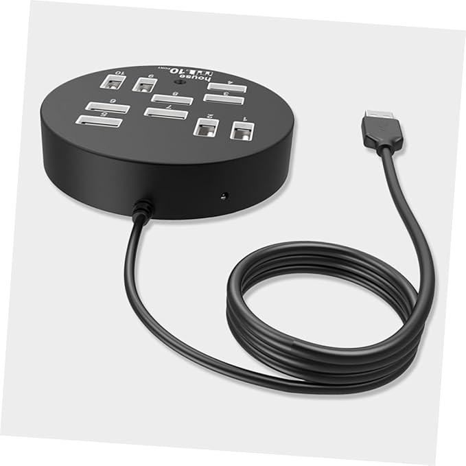 Kisangel USB USB Hub Expander Multi-Port Splitter for Laptop High-Speed Data Transfer Compatible with Flash Drives Keyboards Mice External Hard Drives