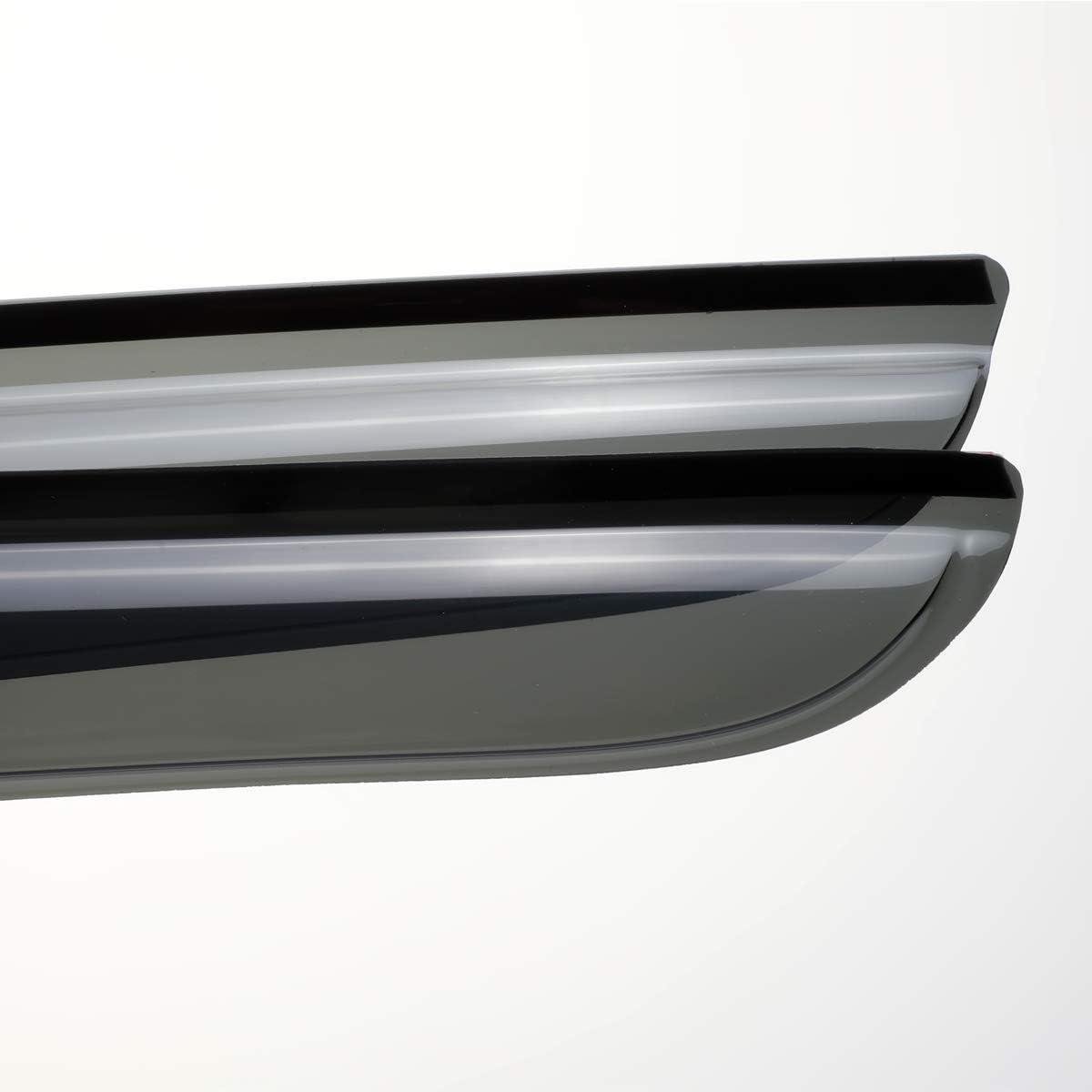 4pcs Outside Mount Style Window Rain Guards Durable Side Wind Deflectors Dark Smoke Vent Nice Window Visors Compatible with 11-20 Toyota Sienna XL30 Van