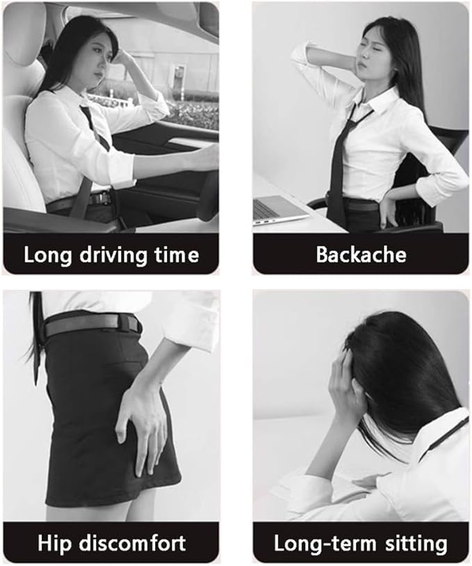 Car Seat Chair Back Cushion for Tesla Model 3 EV Sedan 2025, Wooden Beads Ventilate Mesh Lumbar Brace Strong Durable Relieve Fatigue Summer Interior Accessories,B-Seat pad