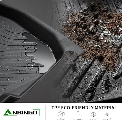 ANBINGO®-Floor Mats for GMC Terrain 2018-2024 & Chevrolet Equinox 2018-2024 (Not or EV) TPE All Weather Accessories (Trunk Mat+Floor Mats)