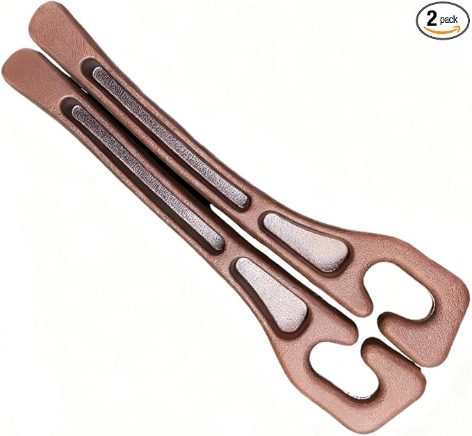 2-Pack Universal Car Seat Gap Filler - Car Seat Gap Filler Organizer & Blocker to Stop Phone, Keys from Dropping Between Seat Console (Brown)