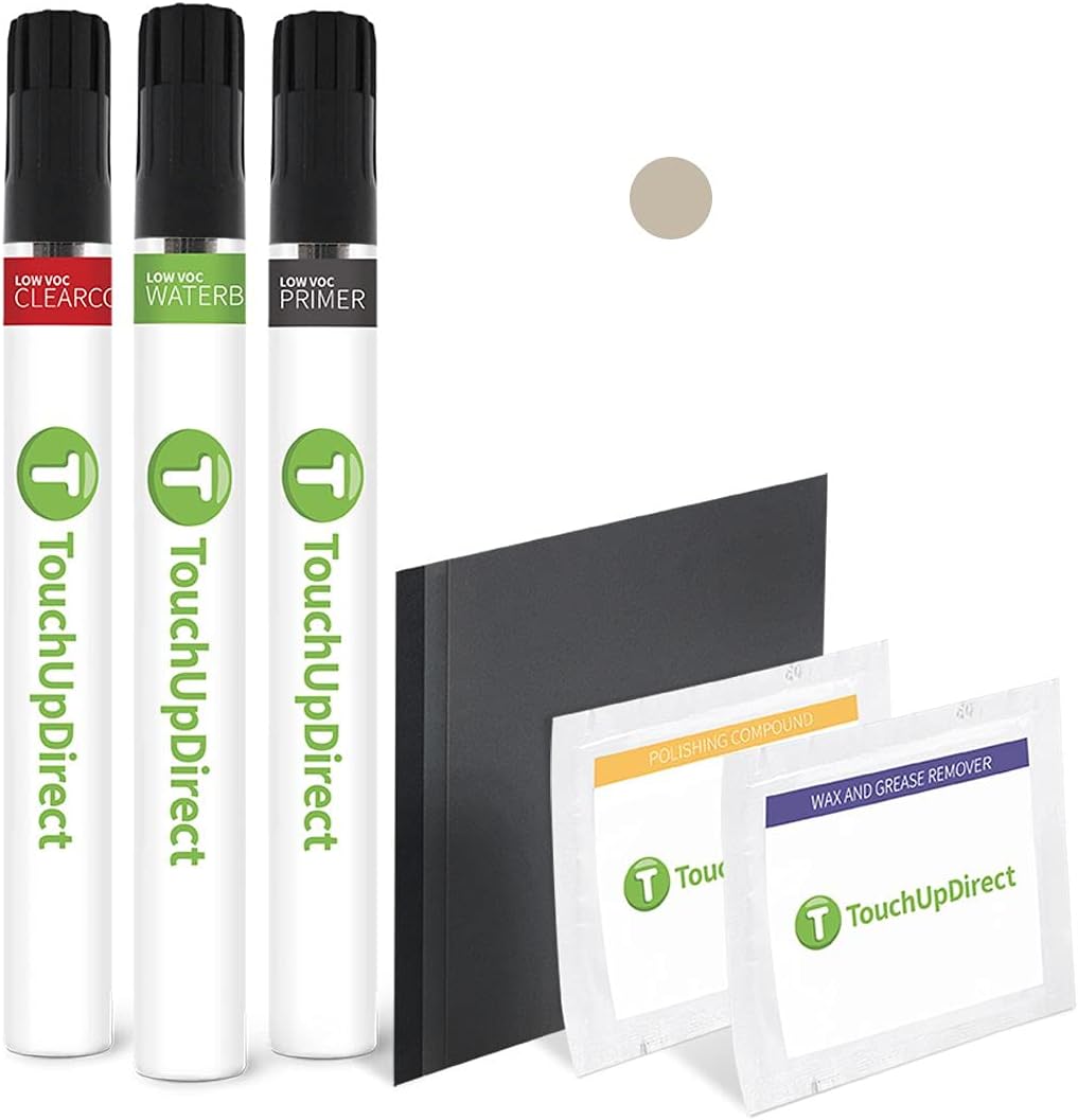 TouchUpDirect 4V6 Quicksand Compatible with Toyota Exact Match Touch Up Paint Brush - Platinum Kit