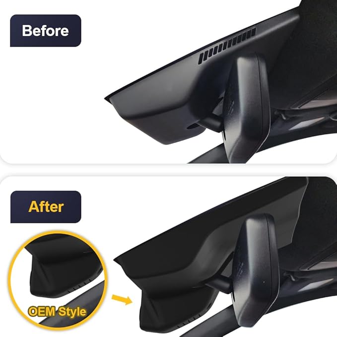 Fitcamx Front 4K+Rear 1080P Dash Cam Adapts for Genesis G70 2019-2026 (Part No Ends with #G9600), Integrated OEM Look, Dual HD Video, WiFi & APP, Loop Recording, G-Sensor, Easy to Use, 128GB Card