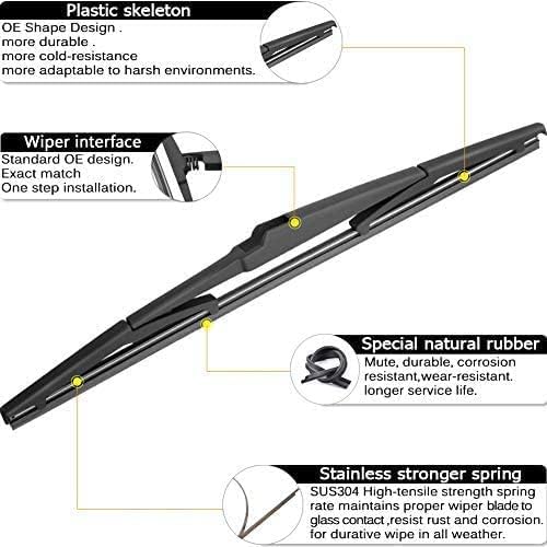 AUTOBOO 26"+19" Windshield Wipers with 16" Rear Wiper Blade Sets Replacement for 2010 2011 2012 2013 2014 2015 Toyota Prius -Original Factory Quality (Pack of 3)