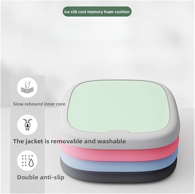 Memory Foam Car Seat Cushions with Lumbar Support - Cool and Breathable Comfort for Car and Office Seats(4,40x40cm)