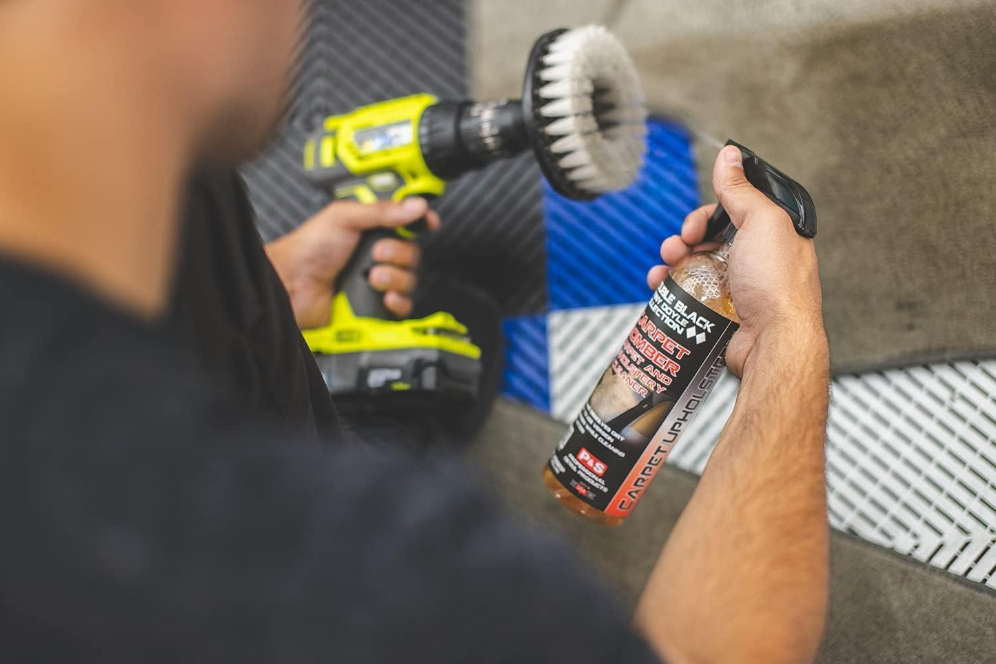 P & S PROFESSIONAL DETAIL PRODUCTS Carpet Bomber – Professional Upholstery Cleaner, Citrus-Based Formula, Removes Grease, Dirt & Odors, Highly Dilutable, Safe for Engines & Wheel Wells - 16 oz