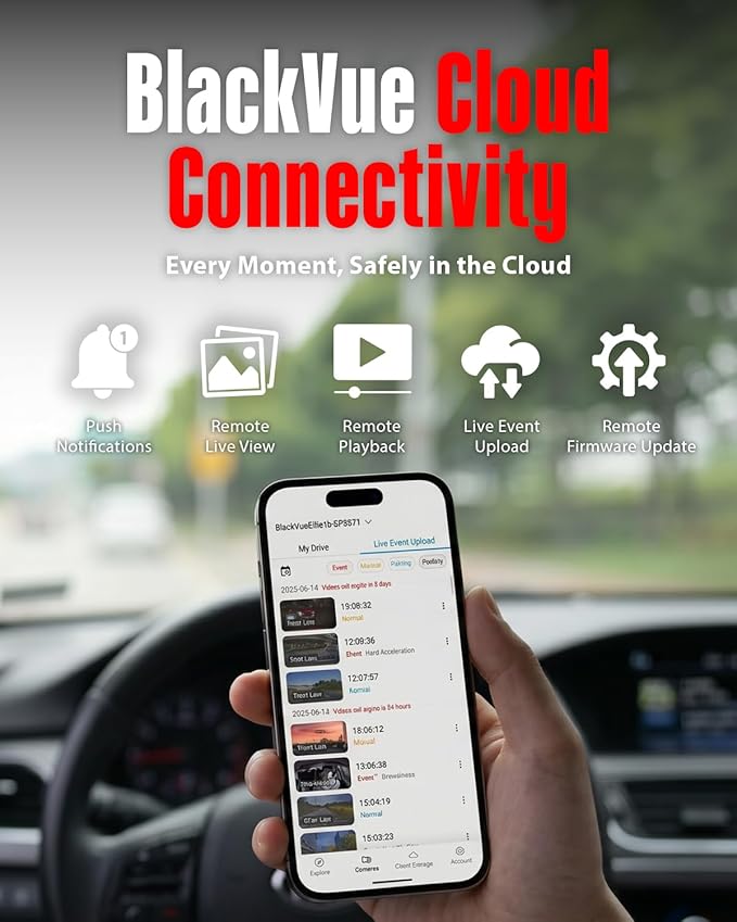 BlackVue Elite 10-1CH 64GB Dash Cam - 4K Front Dash Cam, STARVIS 2 Night Vision, HDR, Power Saving Parking Mode, Free Hardwire Cable & SD Card, Supports up to 1TB, 2.4/5GHz Wi-Fi, GPS, App Control