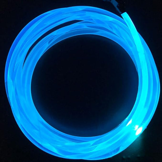 10ft Super Bright MMA Plastic Optic Side Glow LED Light Source Soft Plastic Optical Transparent Light Guide Material (Diameter 0.16in)