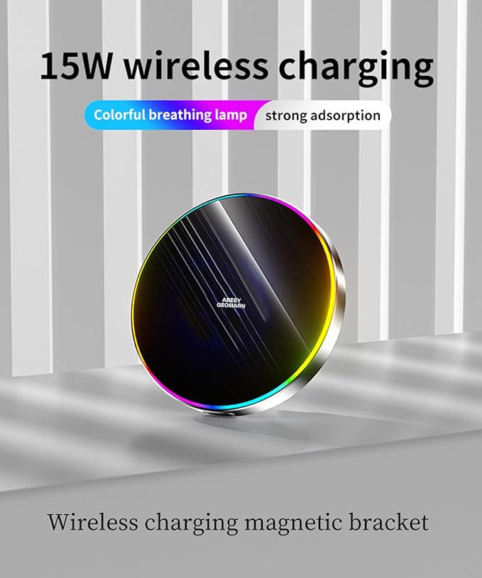 Car Phone Holder for Kia Seltos 2024 2025 Accessories Apply to 8/10.25 Inch Touchscreen 15W Fast Wireless Charger Screen Fixed Clip HandsFree Cell Phone Mount 360° Rotation