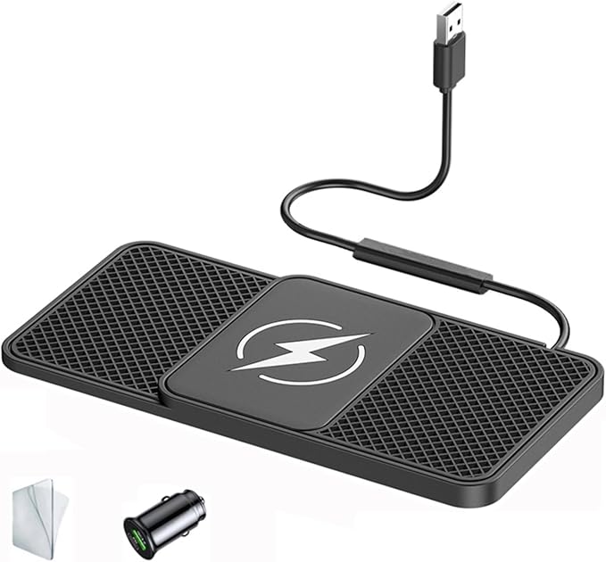 Wireless Car Charger Pad for Lexus RX AL30 RX 350 RX 350h RX 450h+ 2022 2023 2024,20W Fast Wireless Phone Charger Cell Phone Cordless Charging mat,Non-Slip Phone Charging,30cm Cable USB