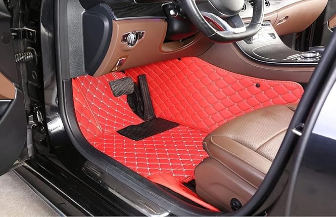 Custome Car Mats Accessories All Weather Floor mats Compatible with Automotive Floor Mats Passenger car mats (Blue)