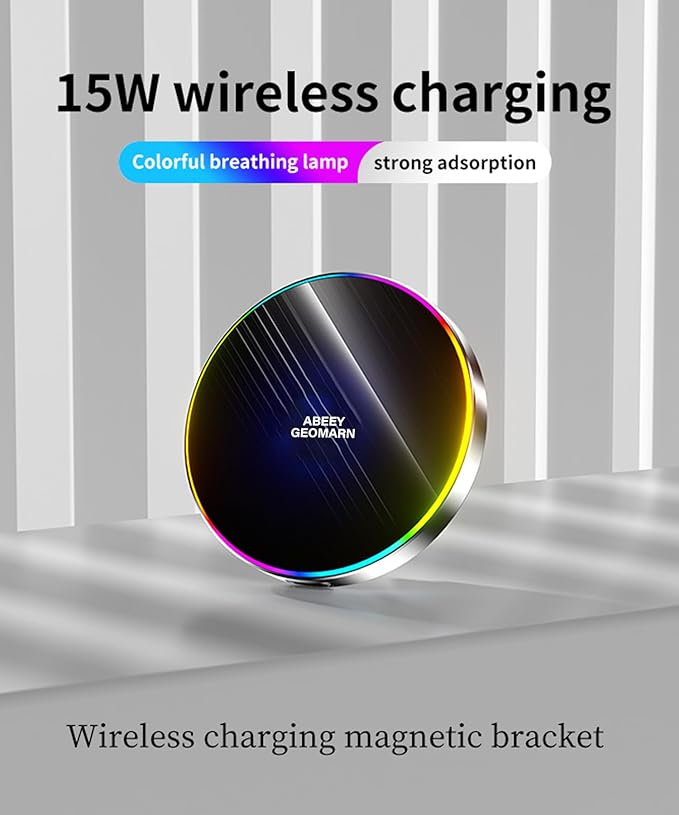 Car Phone Holder for 2025 2026 KIA Carnival/Carnival EV Accessories Apply to 12.3 Inch Touchscreen 15W Fast Wireless Charger Screen Fixed Clip HandsFree Cell Phone Mount 360° Rotation