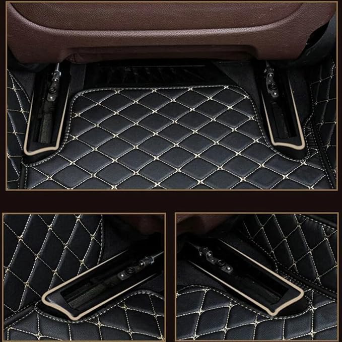 Car Floor Mats Automotive Floor Mats Vehicle Specific All Weather Protection Custom Compatible with Most of 98% Cars SUVs (Red)