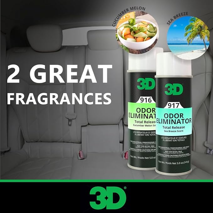 3D Odor Eliminator Total Release Fogger, Powerful Air Freshener and Odor Control, Aerosol Bomb Neutralizes Unwanted Smells in Home Office RV, Sea Breeze Scent, 5 oz