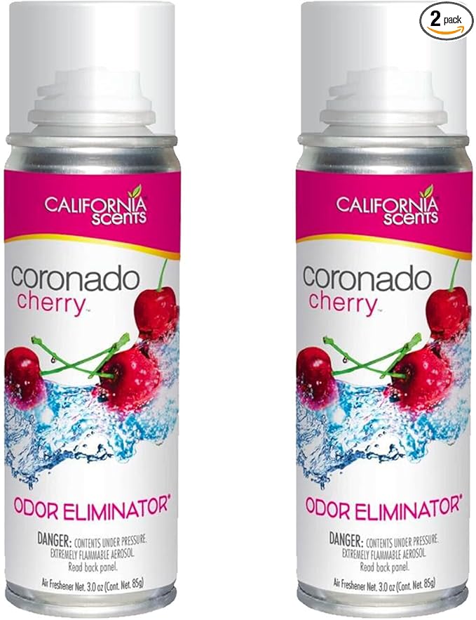 California Scents Car Fogger and Odor Eliminator (2 Packs, Coronado Cherry)