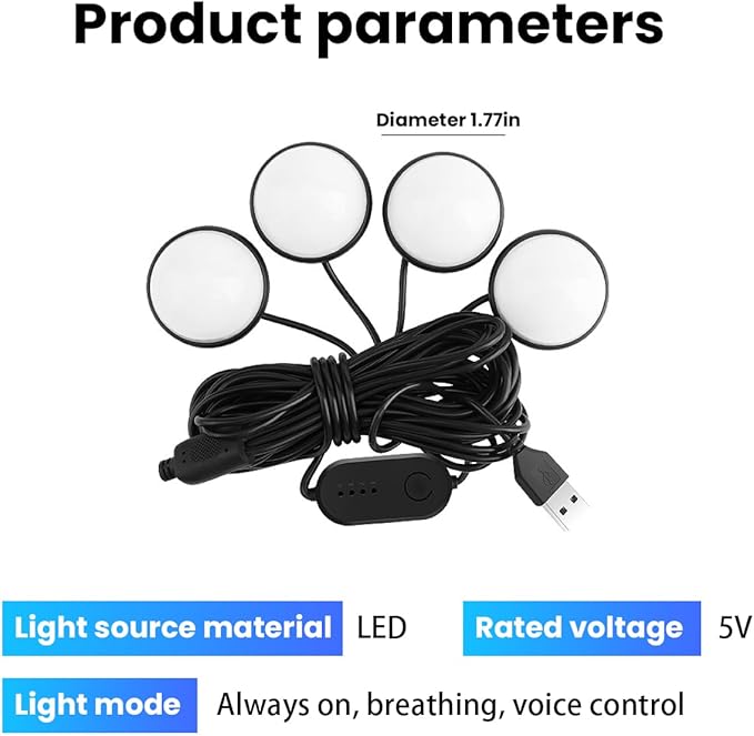 BESULEN Car Interior LED Lights, Automotive Ambient Neon Light Kit with USB Port, Car Accessories, Gifts for Men and Women, 4 in 1 Decoration Lights for Car, Garden, Home, Party（Pink）