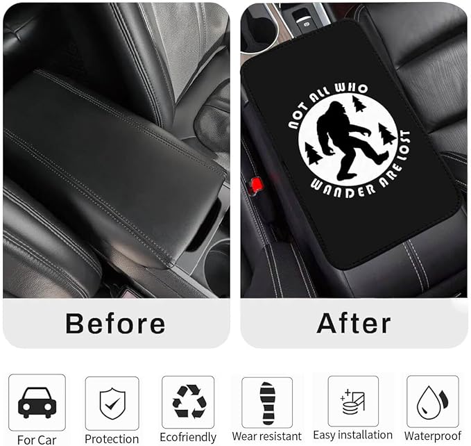 Skeleton Hand Vehicle Center Console Armrest Cover Pad,Skull Car Accessories Soft Middle Console Cushion Pad,Auto Arm Rest Mat Decor Horror Gifts for Women Men Dad for Most Vehicle SUV Truck